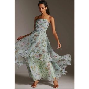 Floral Maxi Dress in Green
